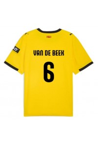 Fotbalové Dres Girona Donny van de Beek #6 Venkovní Oblečení 2025-26 Krátký Rukáv